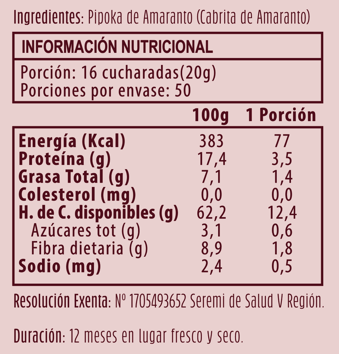Pipoka Natural 1Kg