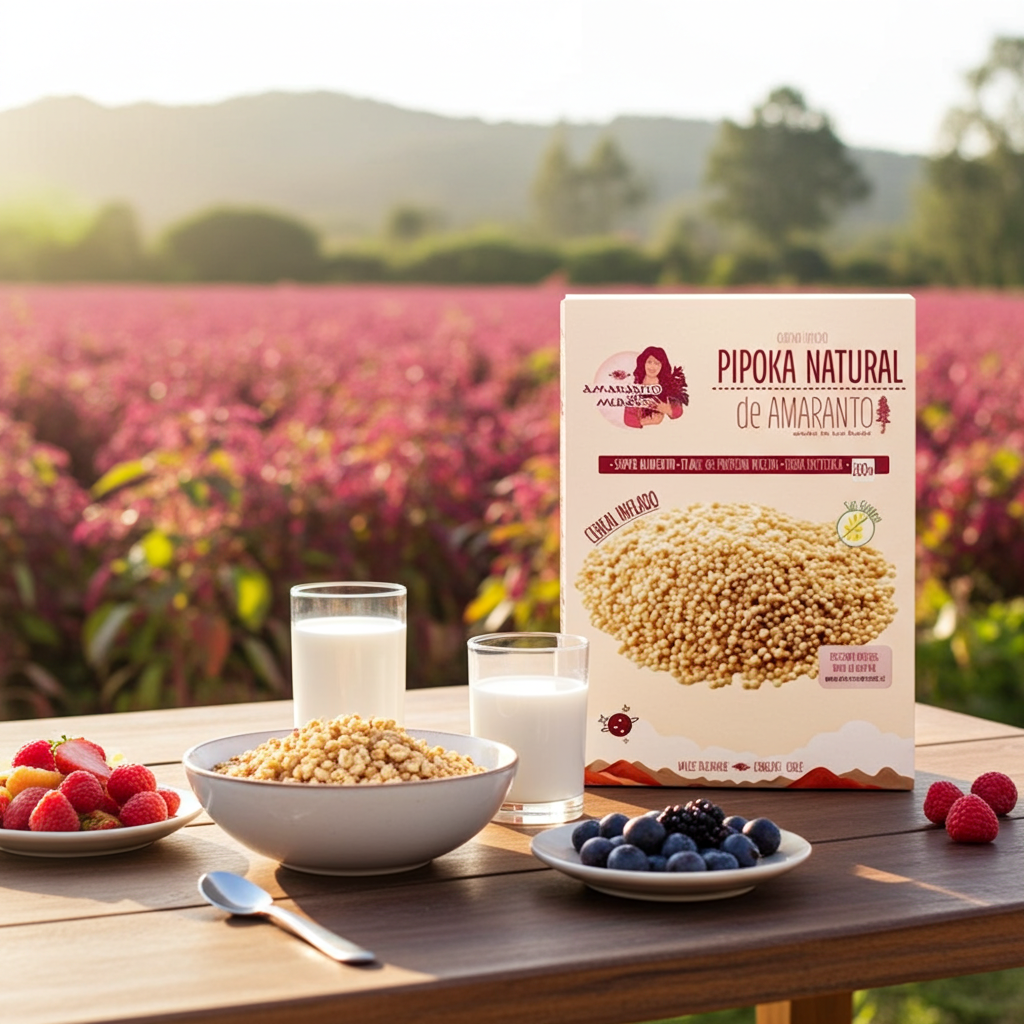 El amaranto es una joya nutricional,  cereal sin gluten ¿Buscas un cambio real en tus comidas? ✨ Descubre la ligereza de nuestro Cereal de Amaranto, reventado de forma semi-artesanal para conservar toda su esencia. 🌾
Sin aditivos, sin saborizantes, solo nutrición pura con ese aroma tostado que te va a encantar. Su sabor neutro lo hace el compañero perfecto para:
🥣 Tus mañanas: Con yogurt, leche, frutas o avena.
🥗 Tus platos salados: El toque crujiente ideal sobre ensaladas y cremas. 