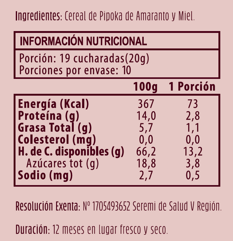 Pipoka Miel 200grs